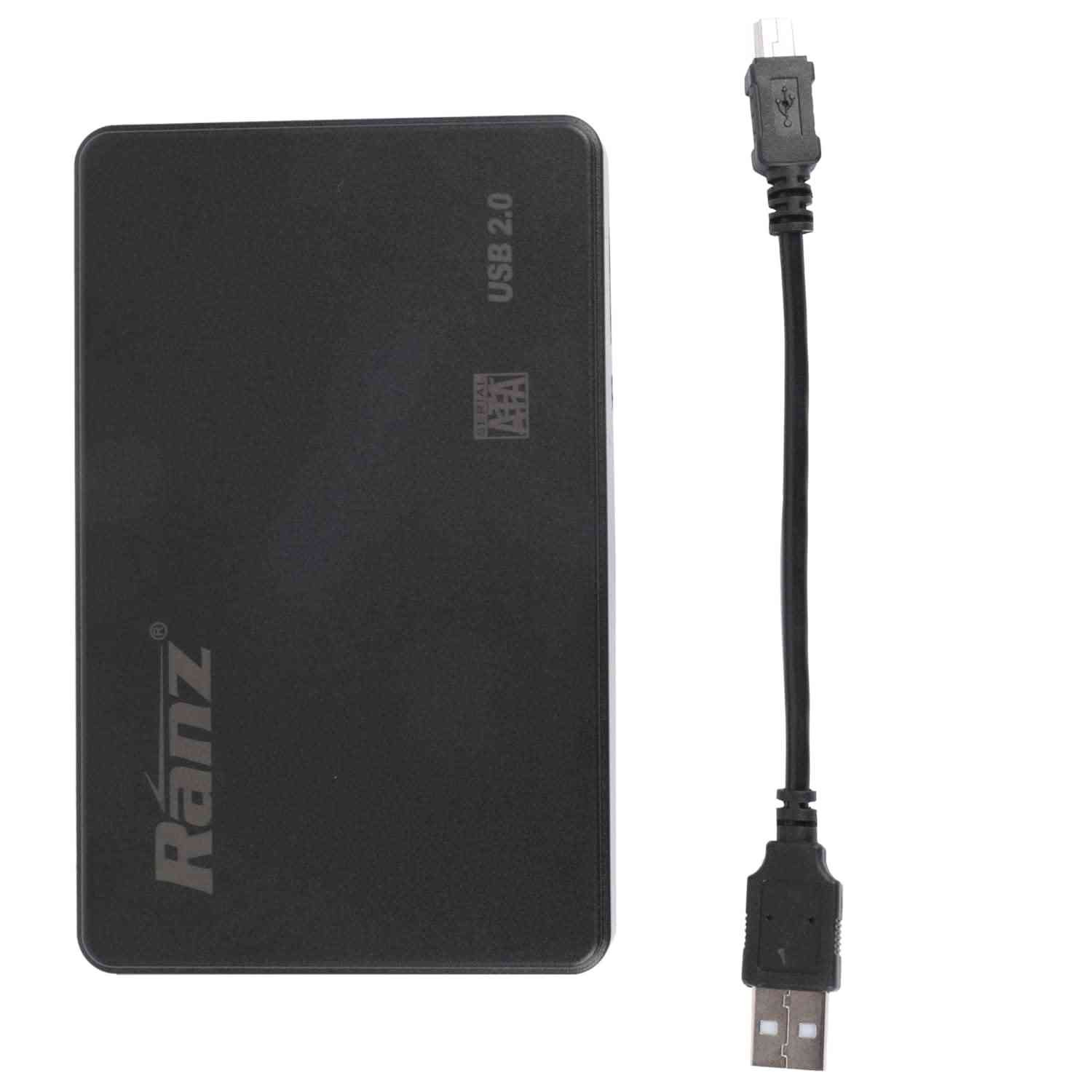 Casing Ranz 252SJ | Screwless sata casing, Usb 2.0 (Black)