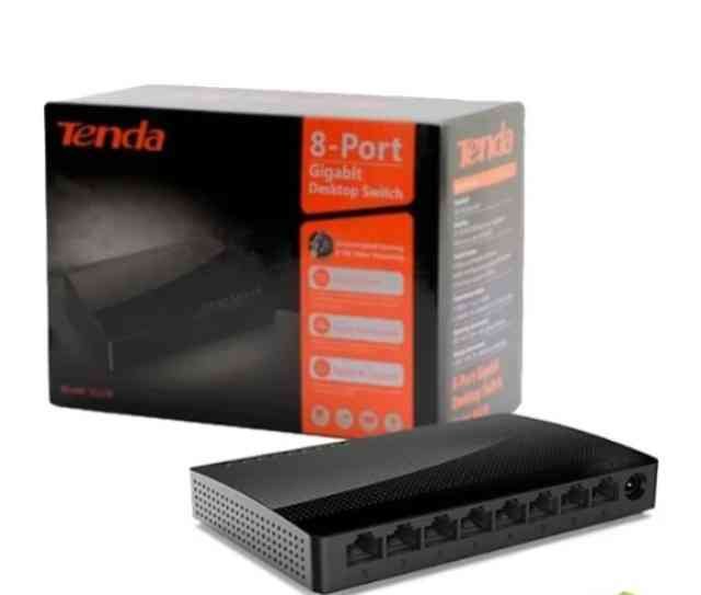 Switch Tenda TEI-SG108M 8-Port Gigabit Ethernet Desktop Switch, Metal Body