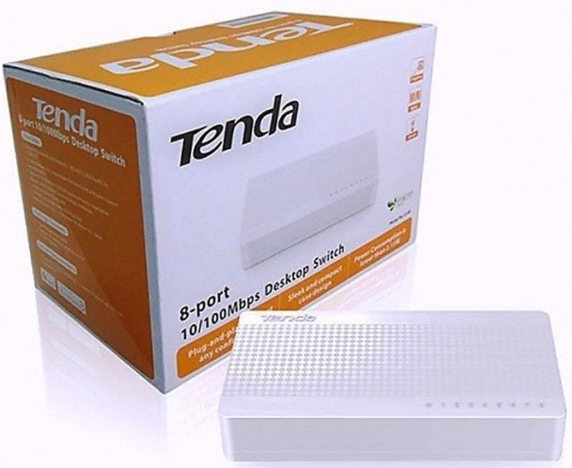 Net Switch Tenda 10/100M 8 Port Desktop Switch TE-S108 (White)