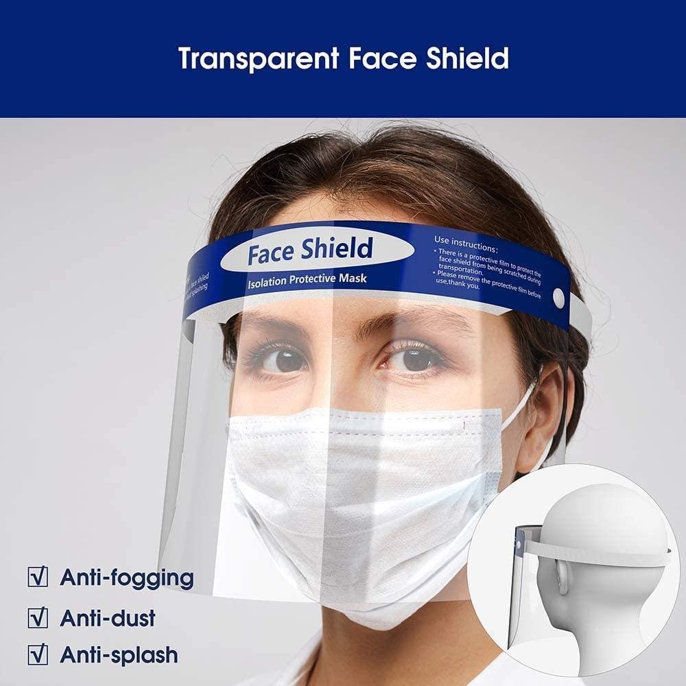 Face Shield Safety Protective Isolation Mask | Control Eyes Nose Full Face Protection