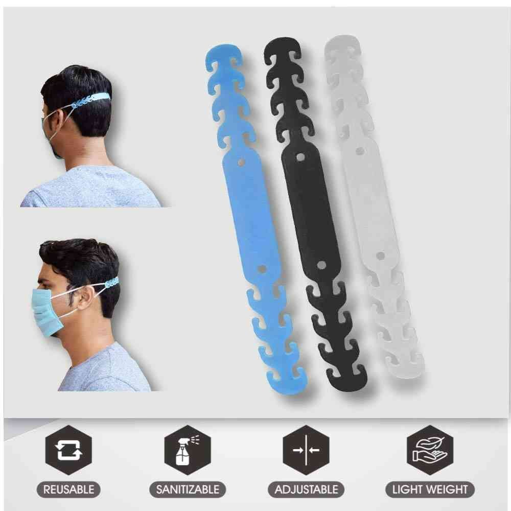 Face mask straps | Ear saver Buckle for Face mask | Straps for ear loop mask adjustable Face Mask Holder, Extender Head Strap Hook Ear Saver for face mask