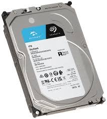 Harddisk Seagate Skyhawk 4tb surveillance HDD | 3.5 Inch Internal SATA (SATA/600), Conventional Magnetic Recording (CMR) Method, Network Video Recorder, Camera, Video Recorder Device Supported (ST4000VX016)