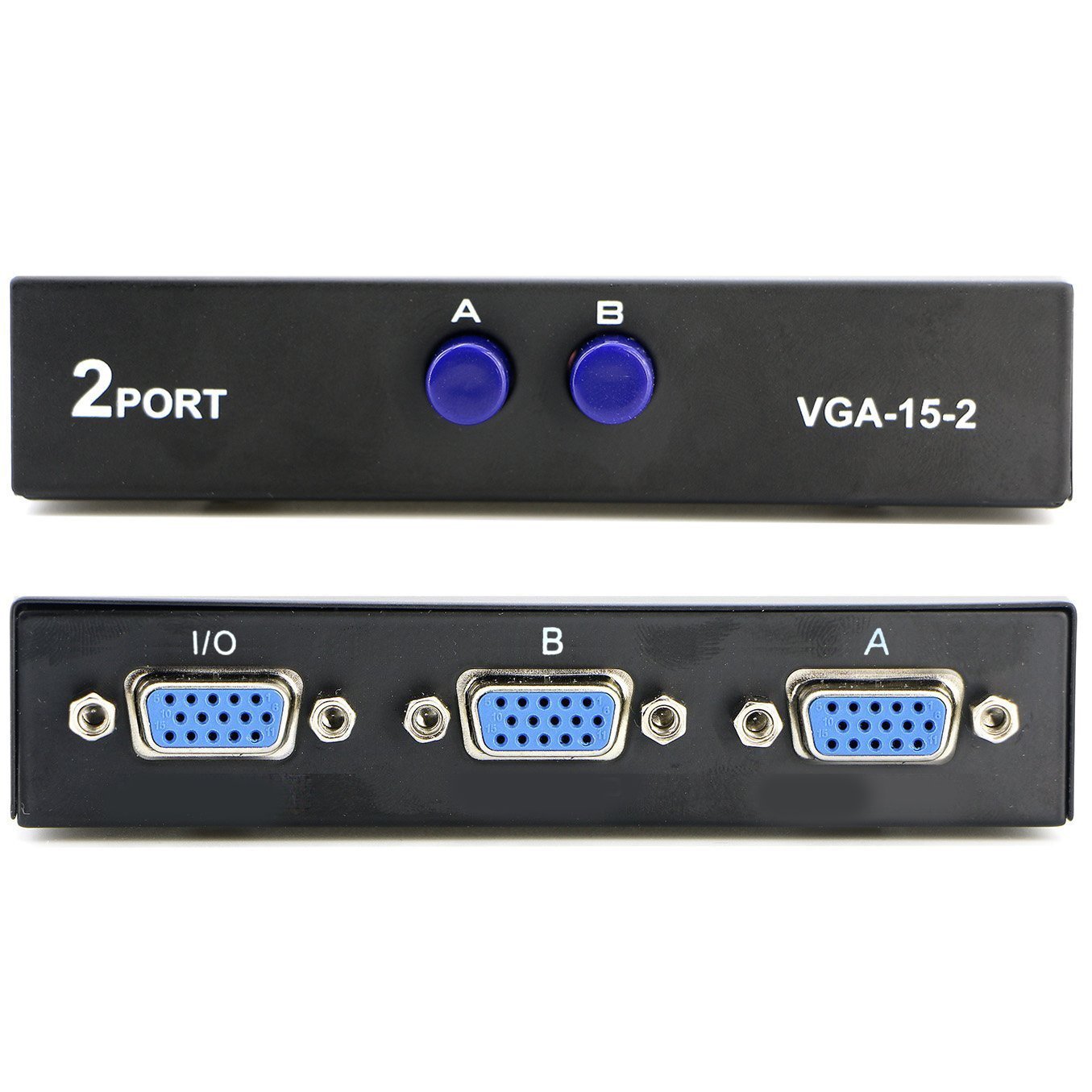 Switch VGA Ranz 2x1 Manual 2 input 1 output / 2 input 1 output, black