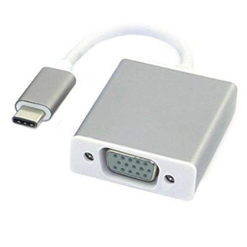 Media Converter Converter Ranz Type C to Vga Adapter| USB Type C (Male) to VGA (Female) Support 1080P