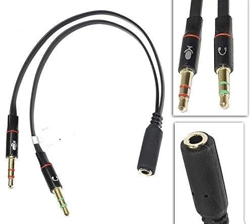 Convertor Cable Audio female port to 2 pin male