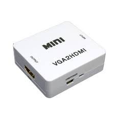 Convertor Ranz VGA to HDMI, Mini HD 1080P 3.5mm Audio VGA to HDMI HD HDTV Video Converter Box Adapter