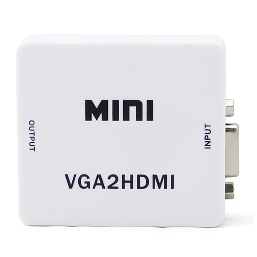 Convertor Ranz VGA to HDMI, Mini HD 1080P 3.5mm Audio VGA to HDMI HD HDTV Video Converter Box Adapter