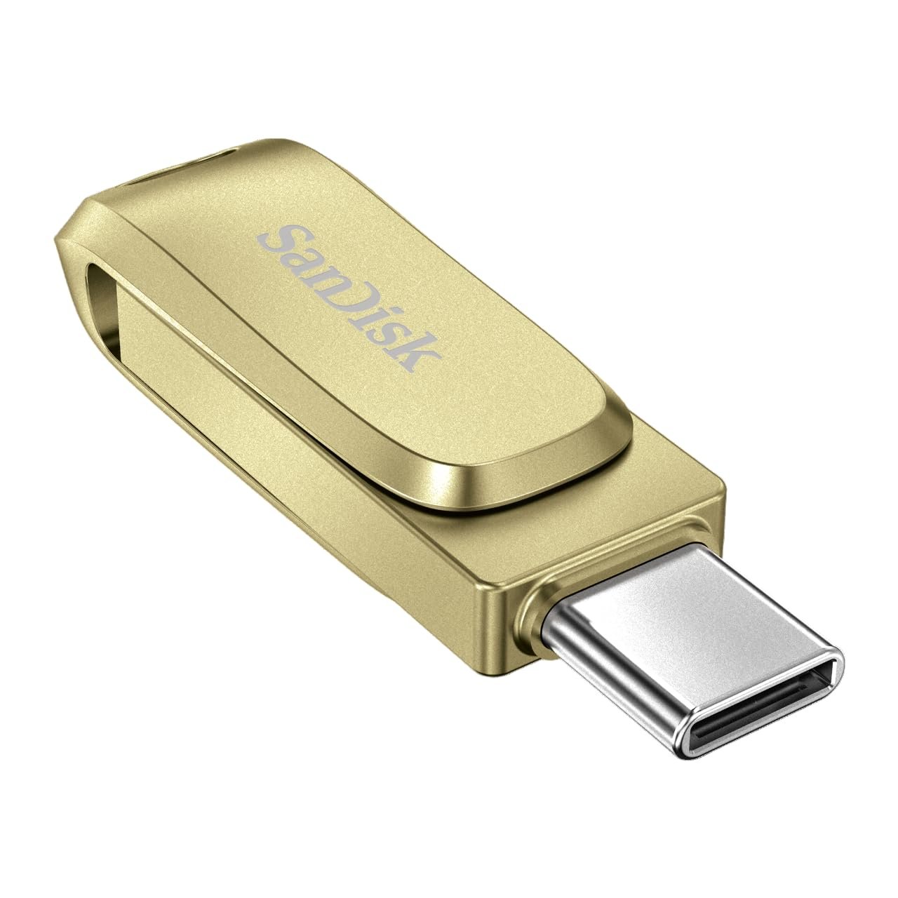 Pendrive SanDisk Ultra Dual Drive Luxe Type-C 64GB SDDDC4-064G-I35GD Flash Drive | USB 3.2 Gen 1, OTG, Upto 400MB/S Read Speed, Gold