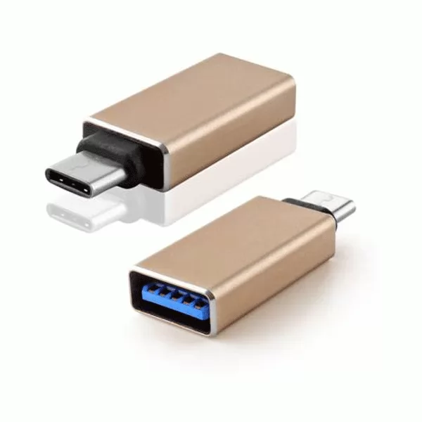 Connector Multybyte GP-10196 OTG Type C to USB 3.0 | Hi-speed USB, Ultra-Thin, Compatible with most Android smartphones or tablets, Multicolor ( Pack of 10 pcs)
