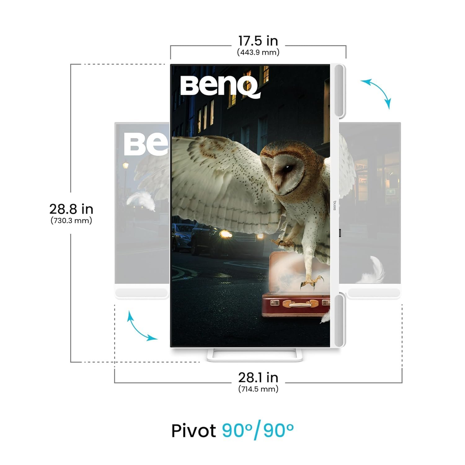 Monitor BenQ 32 Inch EW3290U | 4K UHD HDR 3840 x 2160 Work & Entertainment Display Monitor With 98% P3, Remote Control, AI Contrast, USB-C (65W PD), 3 x HDMI Ports, USB Hub, Ergonomic, Eye-Care, White