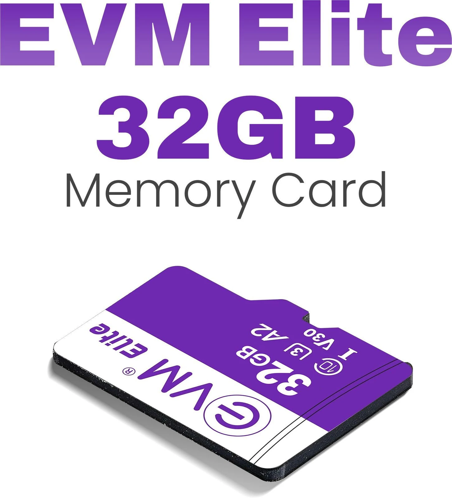 Card MicroSD EVM 32GB U1 Elite HC Class10 EETF/32GU1 | Durable Design, Card Capacity of Non Secure & Secure Area, Support SD SPI Mode