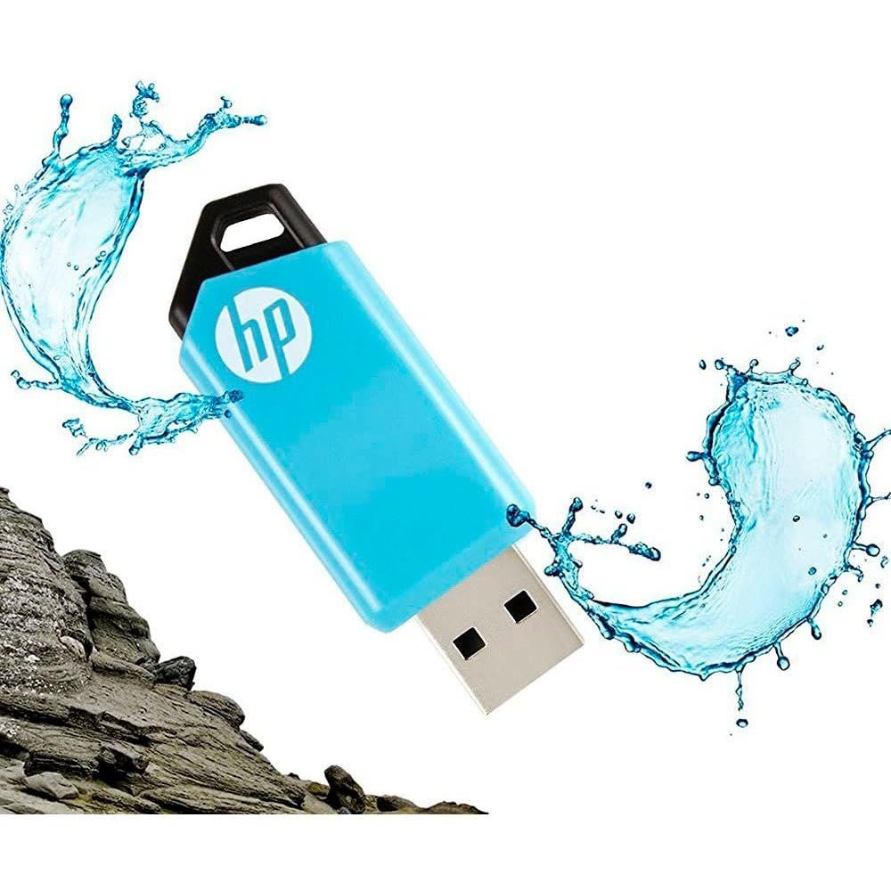 Pendrive HP 128GB USB 2.0 v150w MM-USBB128GB-150W Flash Drive | Compatible With Netbook, Desktop Computer, Laptop, Blue