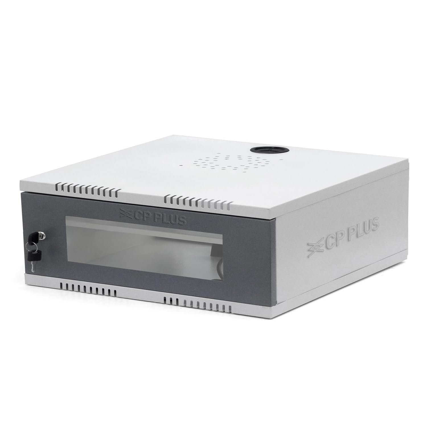 Rack CP Plus CP-HA-RK4535VW-3U-TP | 3U DVR/ NVR Rack, Server Rack + Transparent Glass Door + Wall Mount + Metal Box - Modular (Value Series) - No Need to assemble, Ready to use