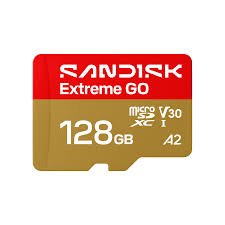 Card MicroSD SanDisk 128GB SDSQXGN-128G-GN6MN | Extreme PRO microSDXC UHS-I Card, U3, V30, A2, Upto 240MB/s Read & 120MB/s Write, High-Speed for Android, Action Camera & Gaming