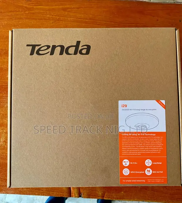 Tenda TEI-I29 AX3000 Dual-Band Wi-Fi 6 Ceiling Mount Access Point | 3000Mbps | Gigabit | PoE | Mesh | OFDMA | MU-MIMO
