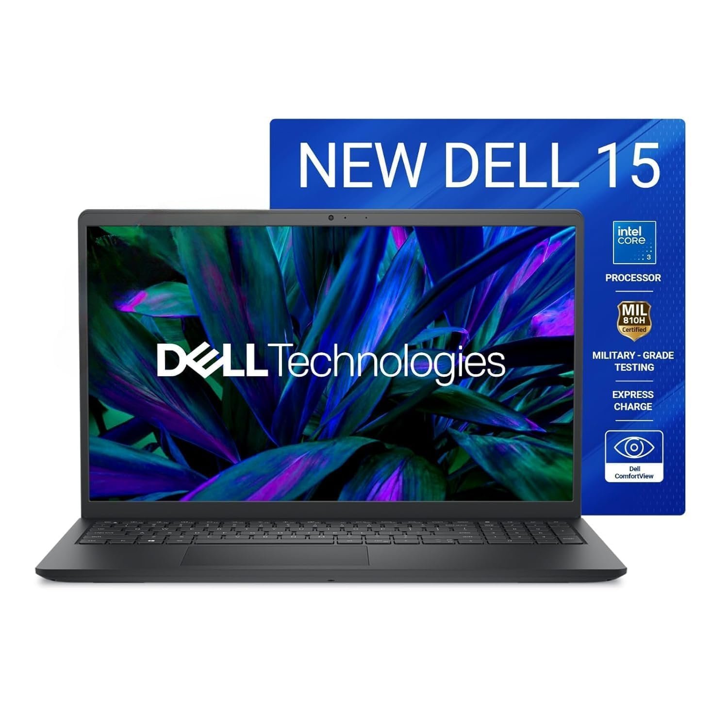 Laptop Dell Pro PV15250 INDDPE15PVBC3U85121YR-HPQ4 | Intel Core 3-100U, 8GB DDR5 Ram, 512GB SSD, 15.6" FHD, WiFi + BT, Ubuntu, 1 Yr Warranty, Bag, Black