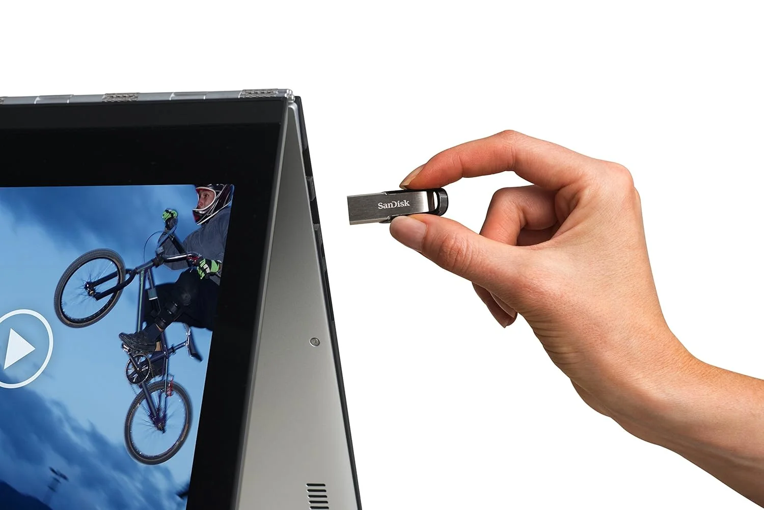 Pendrive Sandisk Ultra Flair 512GB SDCZ73-512G-I35 | USB 3.0, Flash Drive, Upto 150MB/s R, Pendrive, Metal, 5Y Warranty, Silver Black