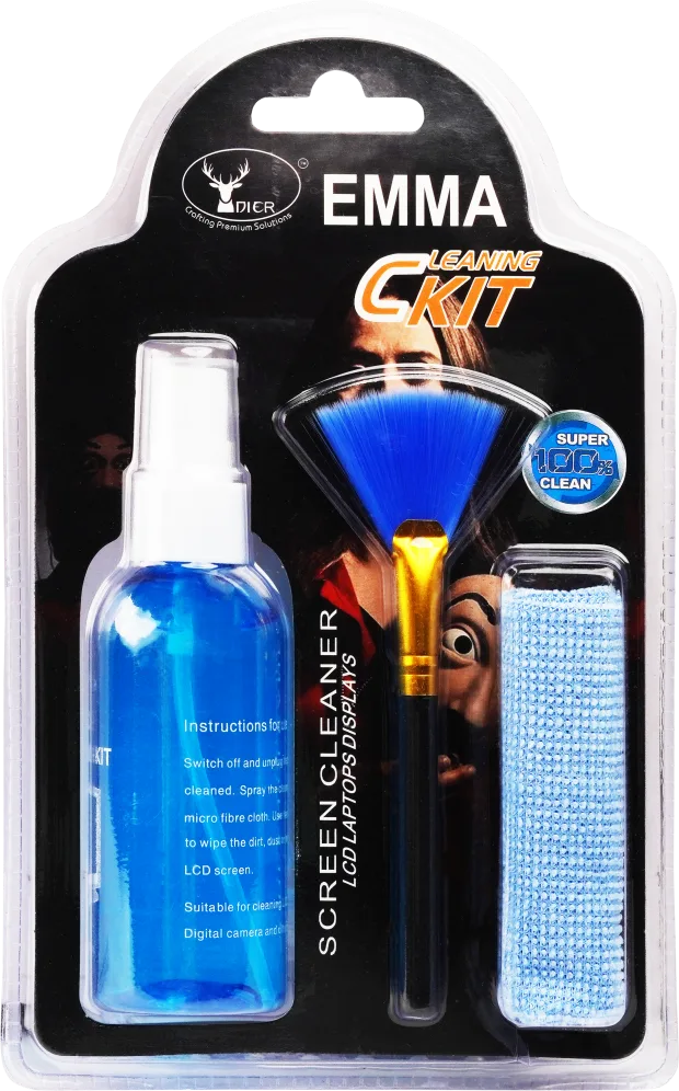 Cleaning Kit Dier Emma | Non-Aerosol Cleaner With Microfiber Cloth & Brush