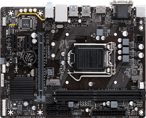 Motherboard Gigabyte GA-H110M-M.2 | Supports 7th / 6th Generation Intel® Core™ Processors, Dual Channel DDR4 2 DIMMs, Ultra-Fast M.2 With PCIe Gen2 x2 & SATA Mode Support