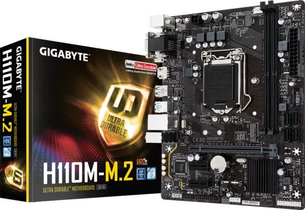 Motherboard Gigabyte GA-H110M-M.2 | Supports 7th / 6th Generation Intel® Core™ Processors, Dual Channel DDR4 2 DIMMs, Ultra-Fast M.2 With PCIe Gen2 x2 & SATA Mode Support