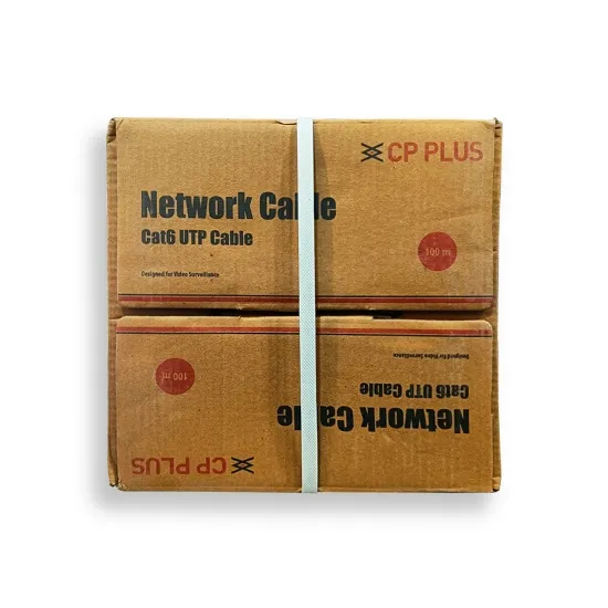 Cable CP Plus CP-EUT-6TGL23-100 Cat 6 100 meter Cable with High Speed connectivity | 24 AWG Cable | 4 Pair Separator Design| Solid Bare Copper Conductor | Heavily Braided with HDPE Insulation