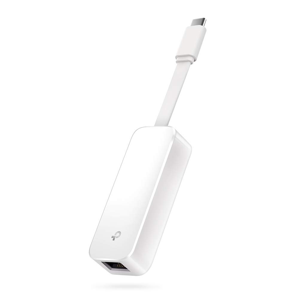 Adapter TP-Link TL-UE300C USB Type-C to RJ45 Gigabit Ethernet Network Adapter | USB 3.0, RJ45 LAN Wired Adapter for Ultrabook, Chromebook, Laptop, Desktop, Foldable & Portable design, Plug & Play, White