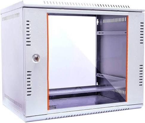 Networking Rack Tenda 9U TEI-RACK9U | 555x450x480, Front Door, Equipment Mounting, Powder Coated Premium Finish, Lock Key and Screws + Toughened + CM + PDU (6S) + FAN, Grey