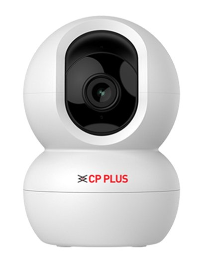 Security Camera CP Plus EzyKam CP-E48Q | 4MP Wi-Fi PT Camera, 4mm Lens, IR Distance of 15 Mtr, Motion Detection, Two Way Audio, Support Micro SD Card Upto 256GB, Works With Google Home, White