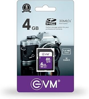 Card SD EVM 4GB Class10 EVMSD/4GB | SDHC Card Full HD Video, 30MB/s Read Speed