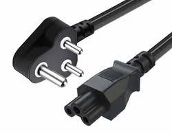 Power Cord Maxicom 3 Pin To 3 Pin 1.2Mtr Laptop Power Cord M142 | 4K Ultra HD, Compatible with Computers, Monitors, Laptop & Other Devices, Black