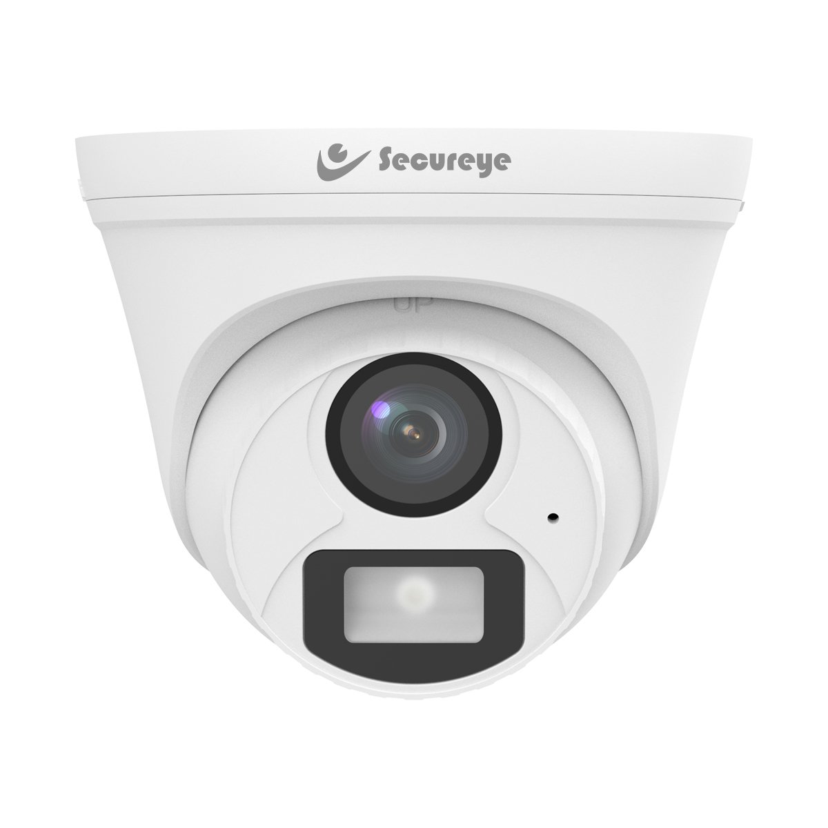 Security Camera Secureye SR-AC2D-F2A-DL | 2MP Starlight With Smart Dual Light Analog Dome Camera, 2.8mm Lens, TVI/AHD/CVI/CVBS, 20m IR Distance, Built-in mic, White