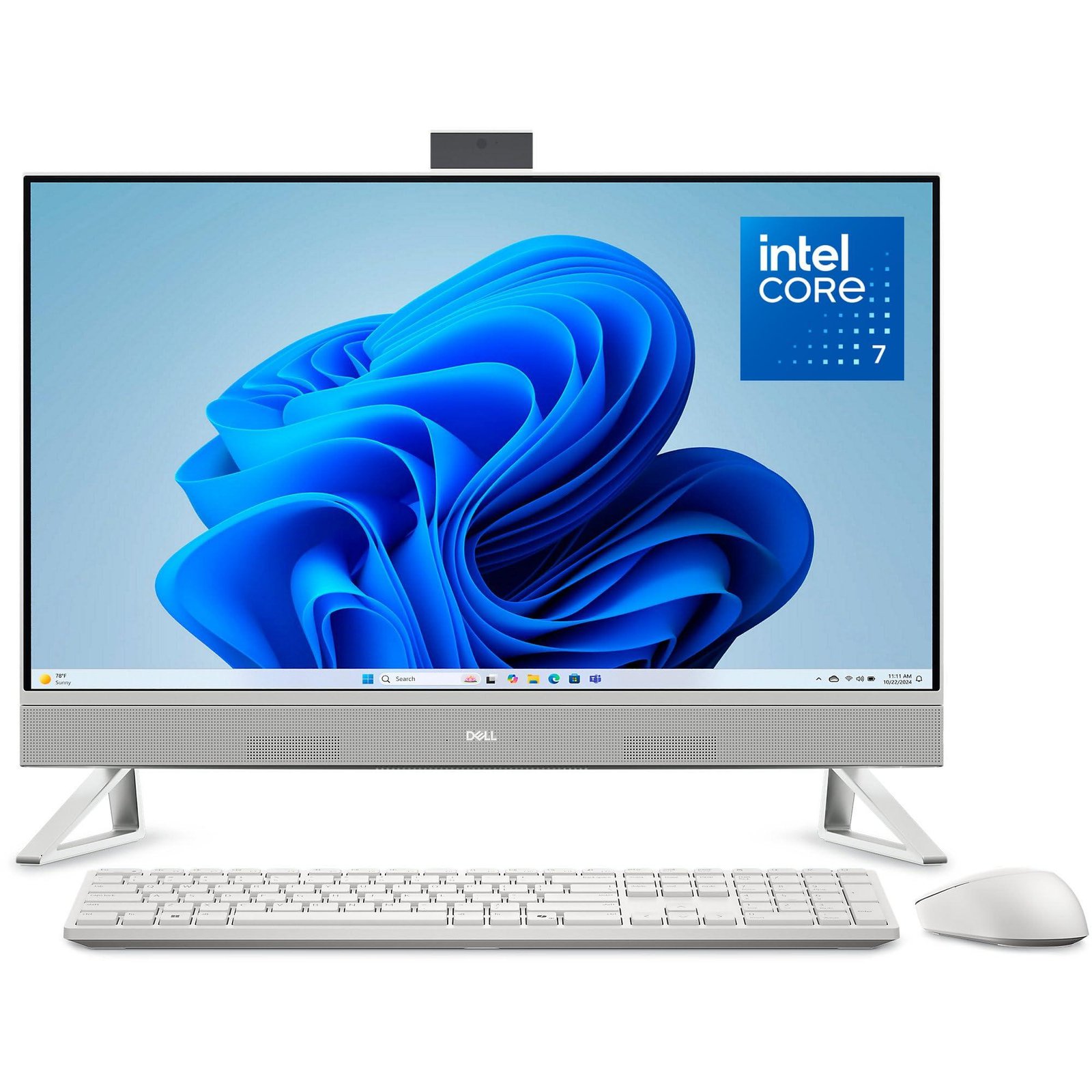 Dell 27 All-in-One EC27250 Desktop | Intel Core 7 150U | 16GB DDR5 | 1TB NVMe SSD | NVIDIA GeForce MX570A 2GB | 27" FHD Touch Display | Windows 11 Home | MS Office Home 2024 | OEC2725000301RINW3