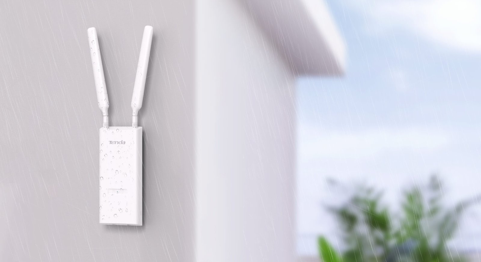 Tenda TEI-OAP1200 AC1200 Dual Band Gigabit Indoor/Outdoor Wi-Fi Access Point | 1167Mbps | MU-MIMO | IP65 | PoE | 2×5dBi Antennas