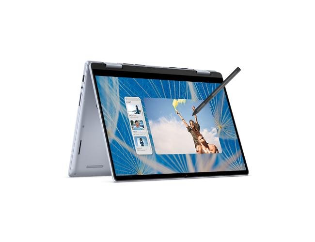 Dell Inspiron 14 7440 2-in-1 Laptop | Intel Core 5 120U | 16GB DDR5 RAM | 512GB NVMe SSD | 14-inch FHD+ Touch | Windows 11 | MS Office | Active Pen | Ice Blue | OIC7440152601RINU1