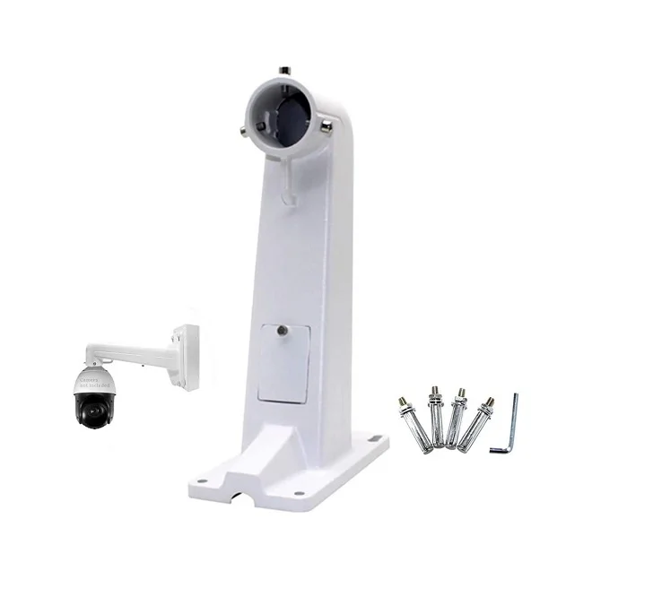 Stand CCTV Wall PTZ Camera Ball Machine DS-1602ZJ | 300 x 180 x 90mm, Sleek, Minimalist Design, Adjustable Tilt & Swivel, Aluminium Alloy, White