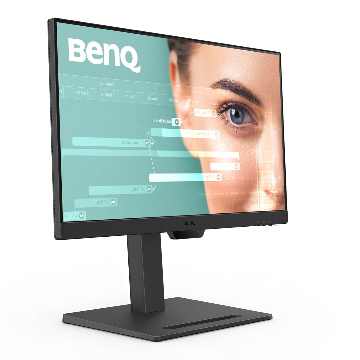 BenQ GW2490T 23.8 Inch Full HD IPS Monitor | 100Hz, 99% sRGB, Height Adjustable Ergonomic Stand, Dual HDMI + DisplayPort, Built-in Speakers, Eye-Care Technology, Black