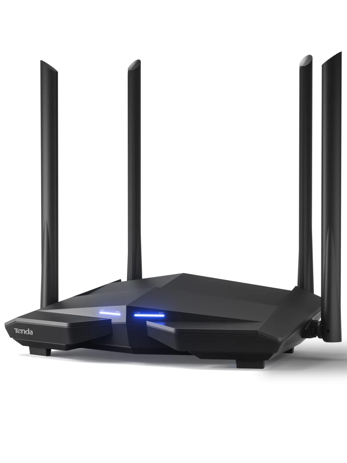 Tenda AC10 AC1200 Dual-Band Gigabit Wi-Fi Router | 1200Mbps | 4×6dBi Antennas | MU-MIMO | Beamforming | IPv6 | Gigabit WAN/LAN Ports