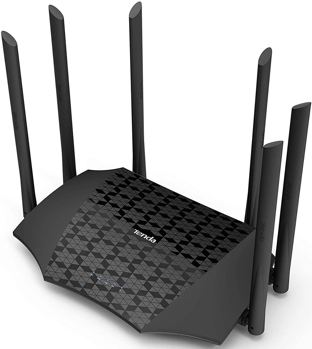 Tenda AC21 AC2100 Dual-Band Gigabit Wi-Fi Router | AC2100 Speed | 6×6dBi High-Gain Antennas | MU-MIMO | Beamforming | Gigabit Ports | IPv6 | Tenda WiFi App