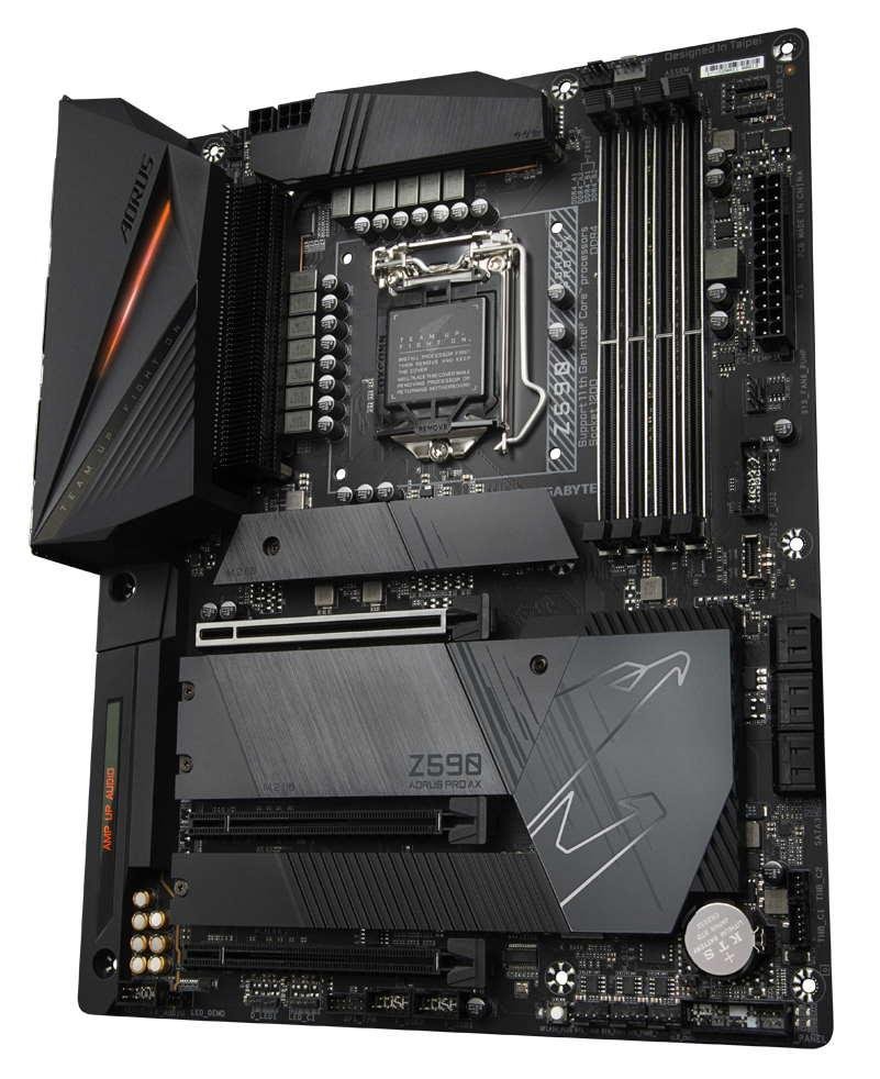Gigabyte Z590 AORUS Pro AX Intel Z590 ATX Gaming Motherboard | LGA1200 | PCIe 4.0 | Wi-Fi 6 | 2.5GbE LAN | DDR4 | Triple M.2