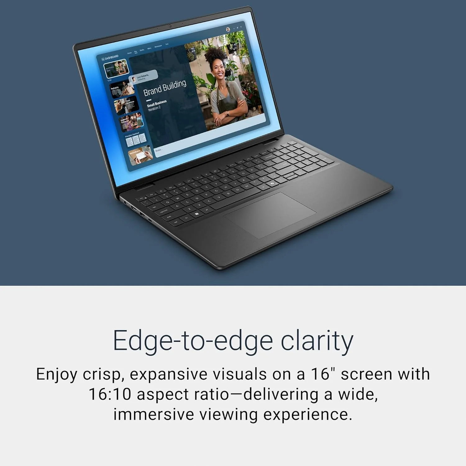 Dell 16 DC16250 Laptop | Intel Core 5 120U | 16GB DDR5 | 512GB NVMe SSD | 16″ 2K FHD+ IPS Anti-Glare 300-Nits Display | Windows 11 | Office H&S 2024 + M365 | Backlit Keyboard | Fingerprint Reader | Backpack | Platinum Silver
