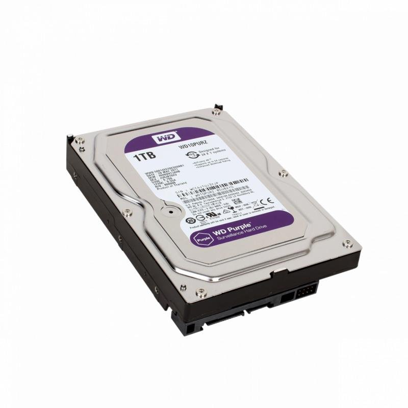 Harddisk WD Western Digital Import (Refurbished) 1TB WD10PURZ | 1tb WD Purple Surveillance Internal Hard Drive HDD - SATA 6 Gb/s, 64 MB Cache, 3.5" (Purple)