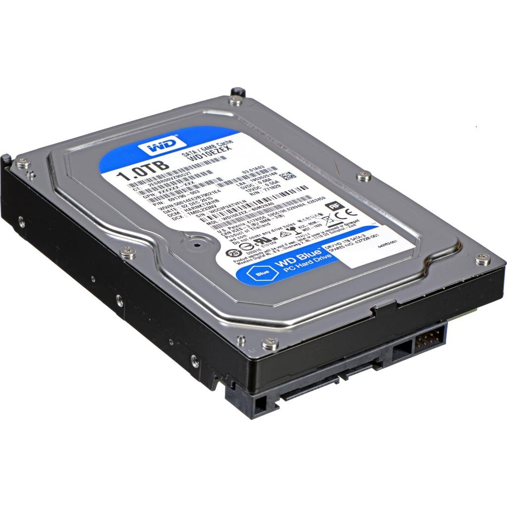 Harddisk WD Western Digital Import (Refurbished) 1TB WD10EZEX | 1tb WD Purple Surveillance Internal Hard Drive HDD 7200 RPM, 64MB Cache, SATA 6Gb/s, 3.5", Blue