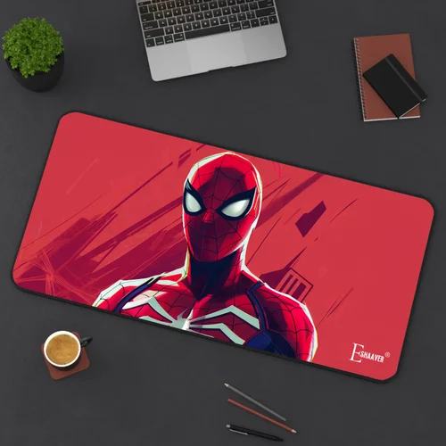 Mouse Pad Gaming Marvel Mix Design 300X600 | Nonslip Base Waterproof & Foldable Mat for Desktop Laptop, Keyboard Consoles with Anti-Slip Base, Smooth & Textured Surface, Large & Comfy, Black