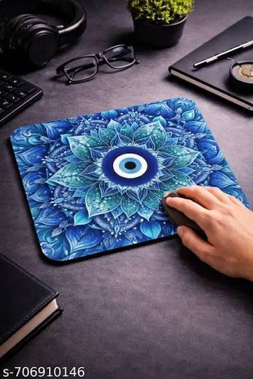 XC-X3 Gaming Mouse Pad, Printed Graphic Design, Smooth Surface with Anti-Slip Rubber Base, Stitched Edges, Black