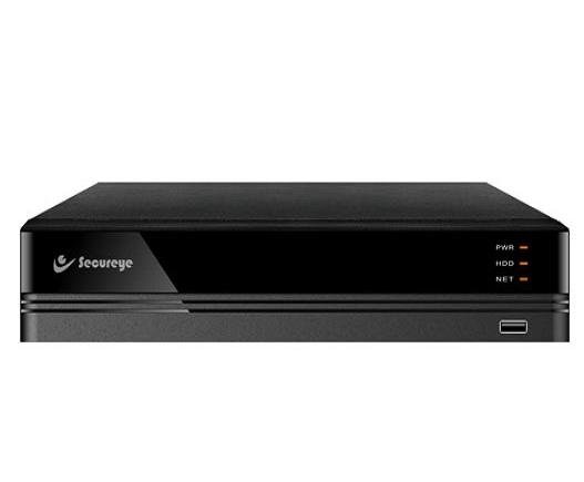 Secureye SRP-XVR116 16 Channel 2MP XVR CCTV DVR, 1 SATA HDD Support, AHD/ TVI/ CVI/ CVBS/ IP Camera Compatible, H.265+ Compression, HDMI & VGA Output, Black