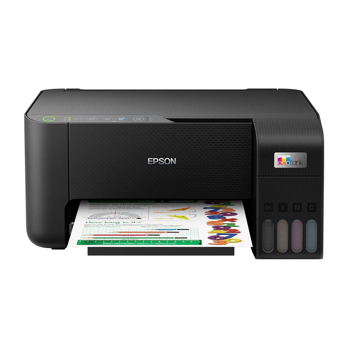 Printer Epson EcoTank L3250 | Color Printer, A4, Wi-Fi, All-in-One Ink Tank, Print / Scan / Copy | Cost Per Print 9 Paisa (Black)* & 24 Paisa (Colour)*, (Printer Color: Black)