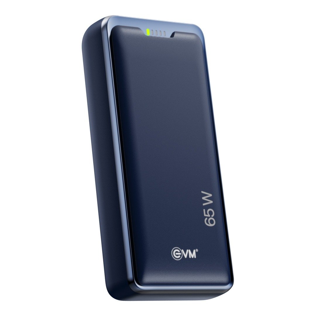 Power Bank EVM Enlap Pro EVM P0402 30000MAH 65W, Li-polymer, Compatible with Type-C Input Laptops, Royal Blue