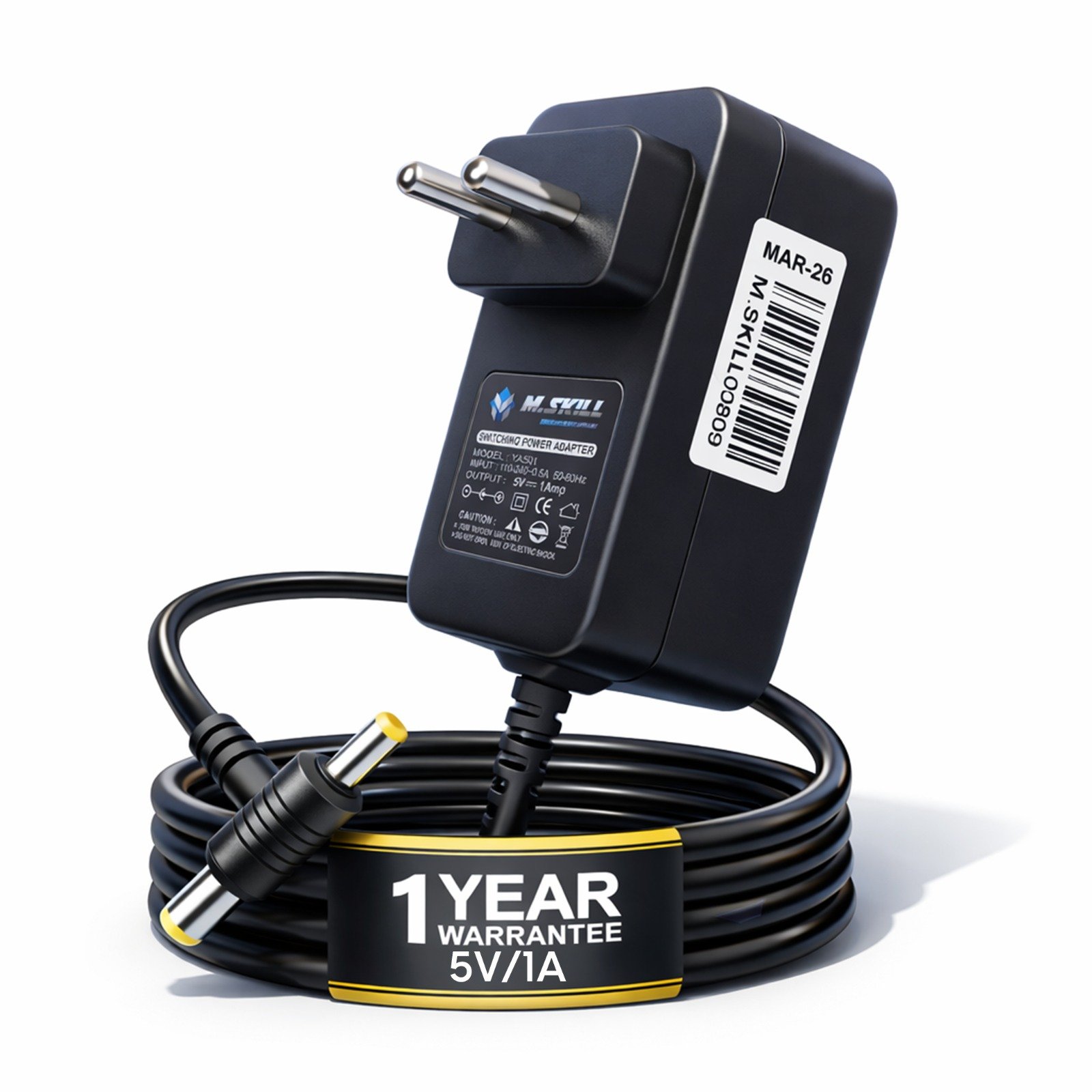 Power Adapter M.Skill 5V 1A DC with Sony Pin Connector | AC to DC Power Supply