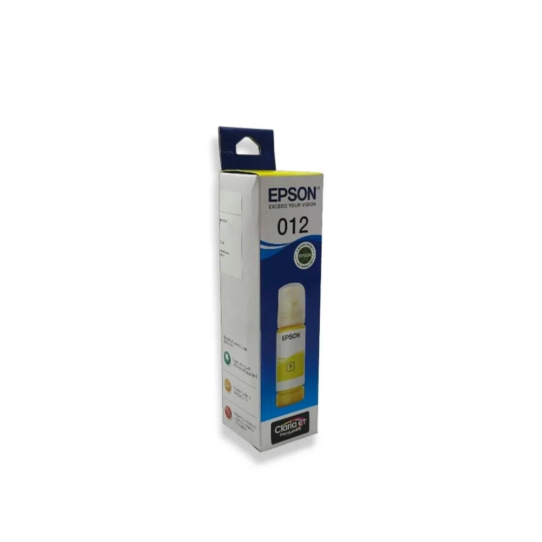 Epson 012 Yellow Ink Bottle 70ml (C13T07K498) – Original Epson EcoTank Ink for L8160 & L8180 Printers