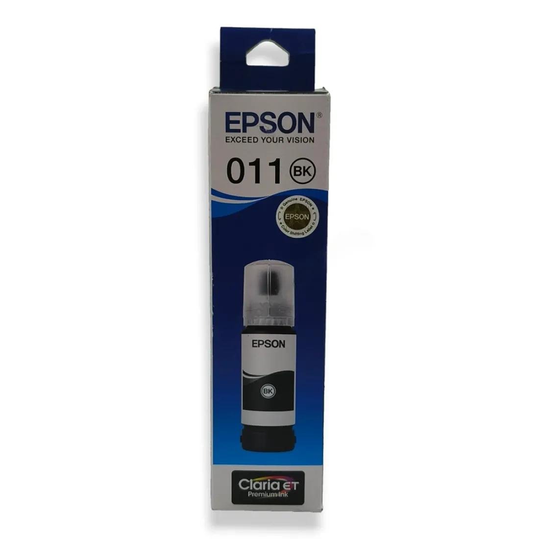 Epson 011 Photo Black Ink Bottle 70ml – Genuine Dye Ink for Epson EcoTank L8160 and L8180 Printers | C13T07J198